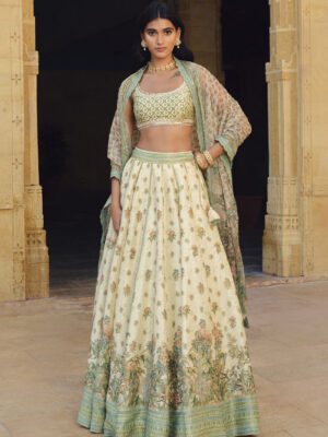Fareeha Lehenga Set - Ivory