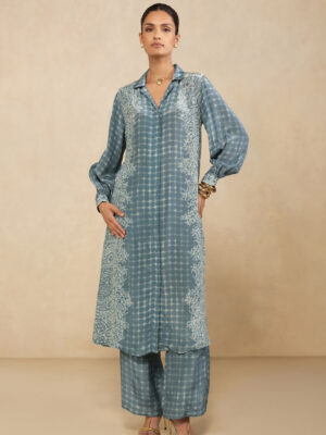 Urvi Kurta Set - Blue