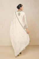 Aisha Embroidered Mul Kurta Set - Ivory