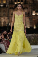 Floralis Embroidered Gown - Yellow