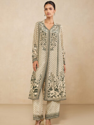 Evani Kurta Set -  Beige