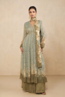 Asma Anarkali Suit Set - Blue