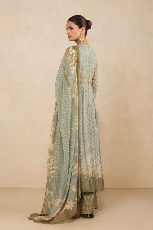 Asma Anarkali Suit Set - Blue
