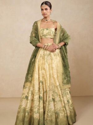 Suha Lehenga Set - Yellow