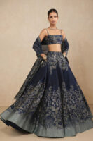 Samah Lehenga Set - Blue
