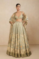 Noora Embroidered Lehenga Set - Blue
