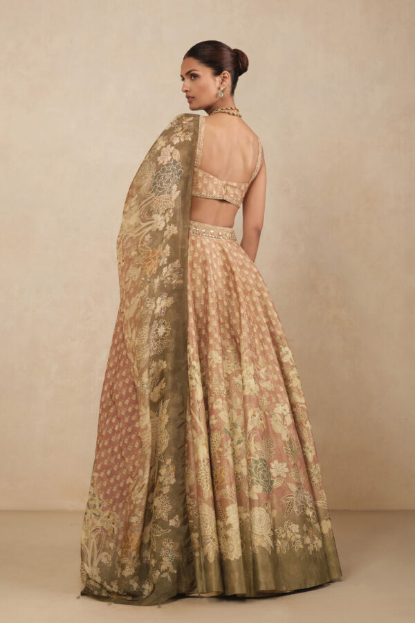Noora Embroidered Lehenga Set - Blush