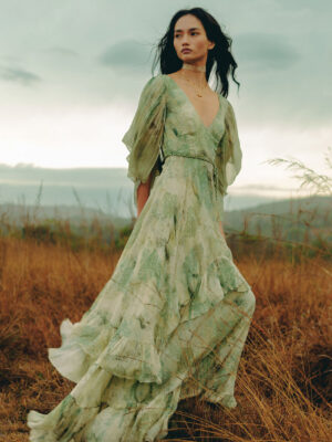 Amur Bemberg Gown - Sage