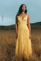 Sora Bemberg Gown - Yellow