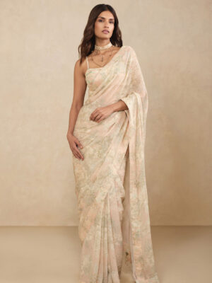 Sakura Bemberg Saree - Blush